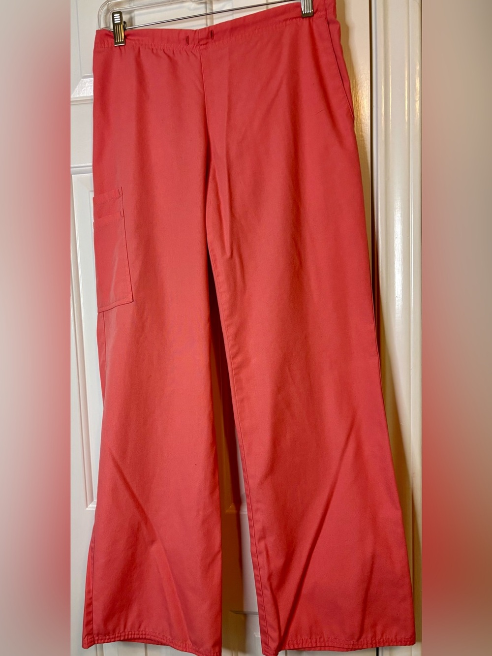 Smart Scrubs Wide Leg Scrub Pants in Coral
